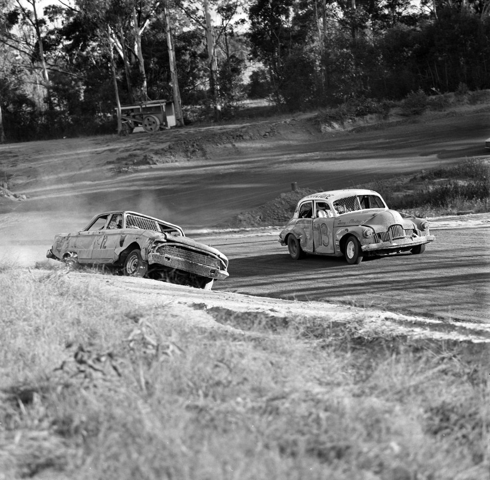 Car racing, speedway meeting, Caboolture, ca May 1973 | Heritage Noosa